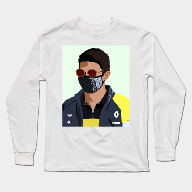 Esteban Ocon at the 2020 Hungarian GP Long Sleeve T-Shirt by royaldutchness